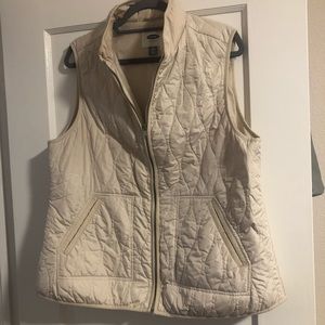 Old navy white quilted vest